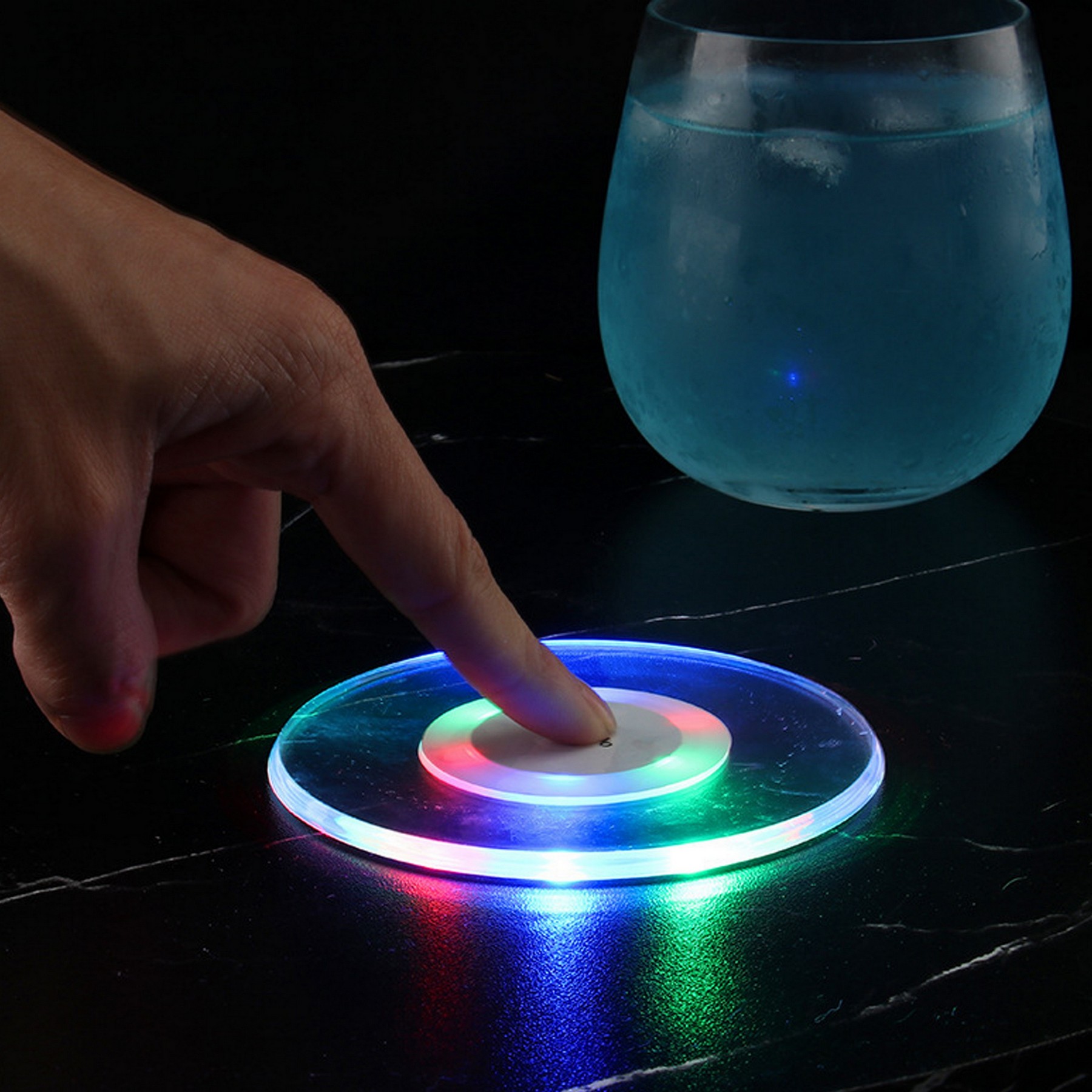Acrylic LED Light Coaster 3