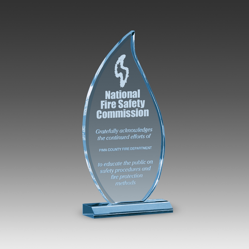 8" Premium Beveled Flame Award 2