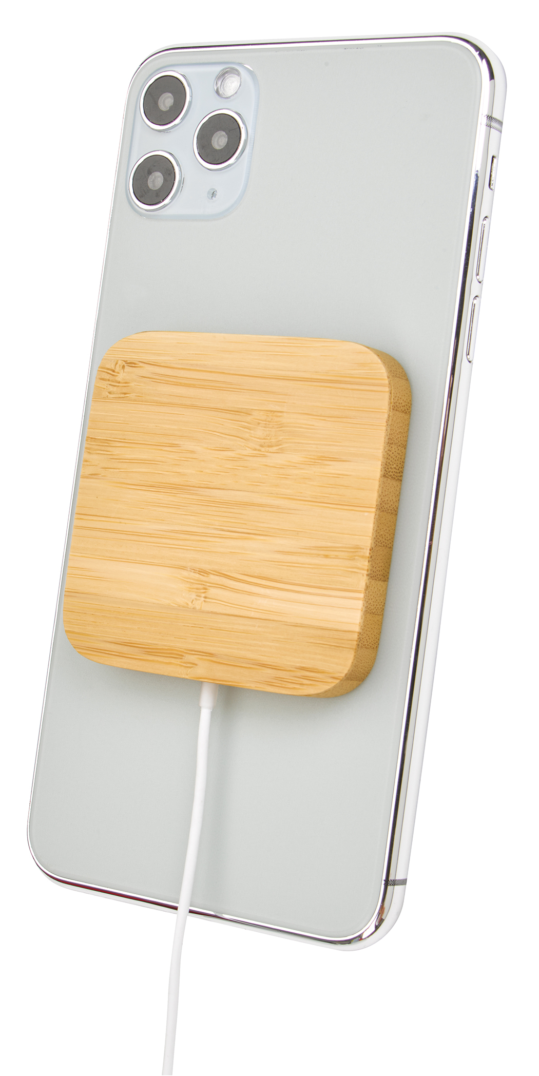 Good Value™ Bamboo Magnet-Hold 15W Wireless Charger 15