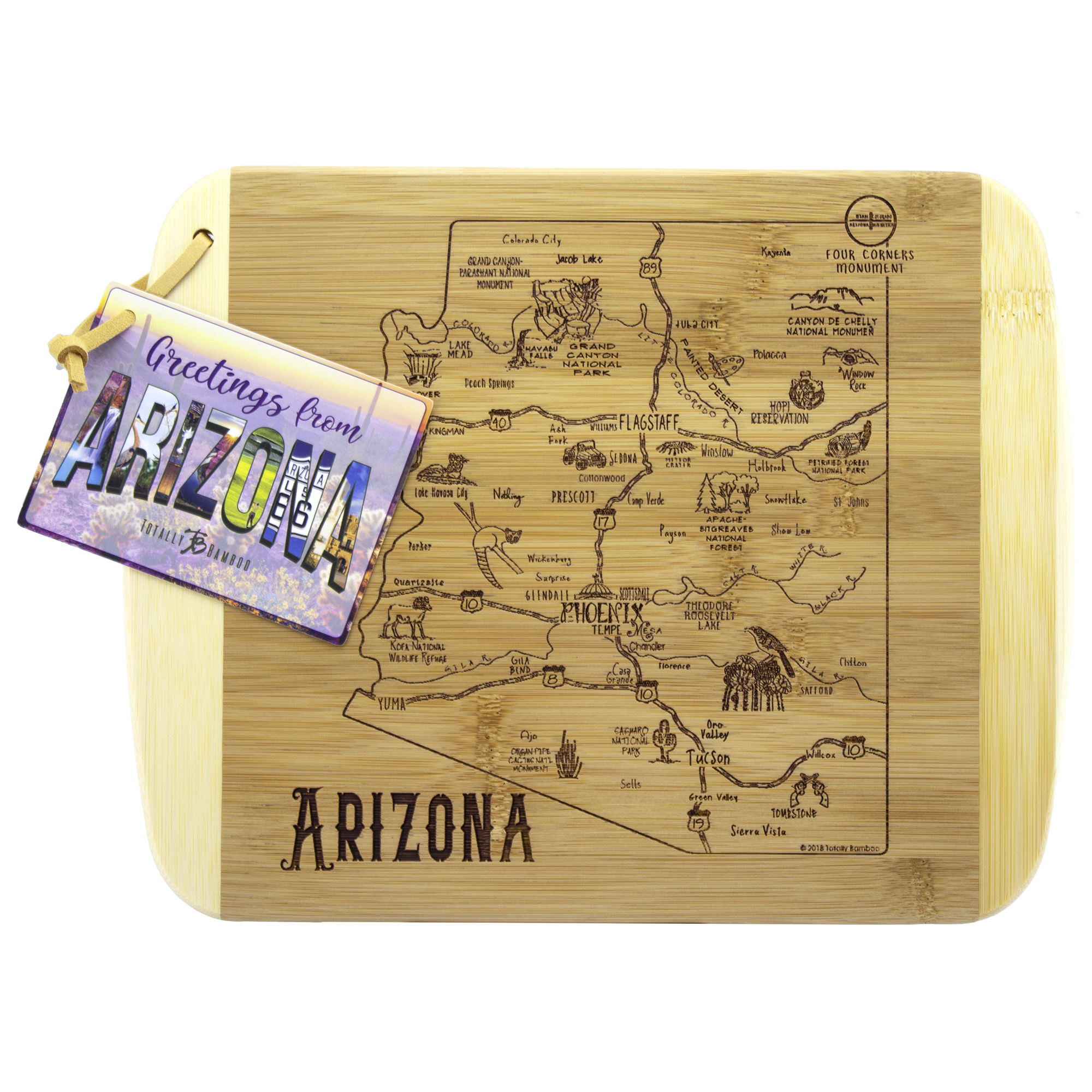 A Slice of Life Arizona Serving & Cutting Board 6