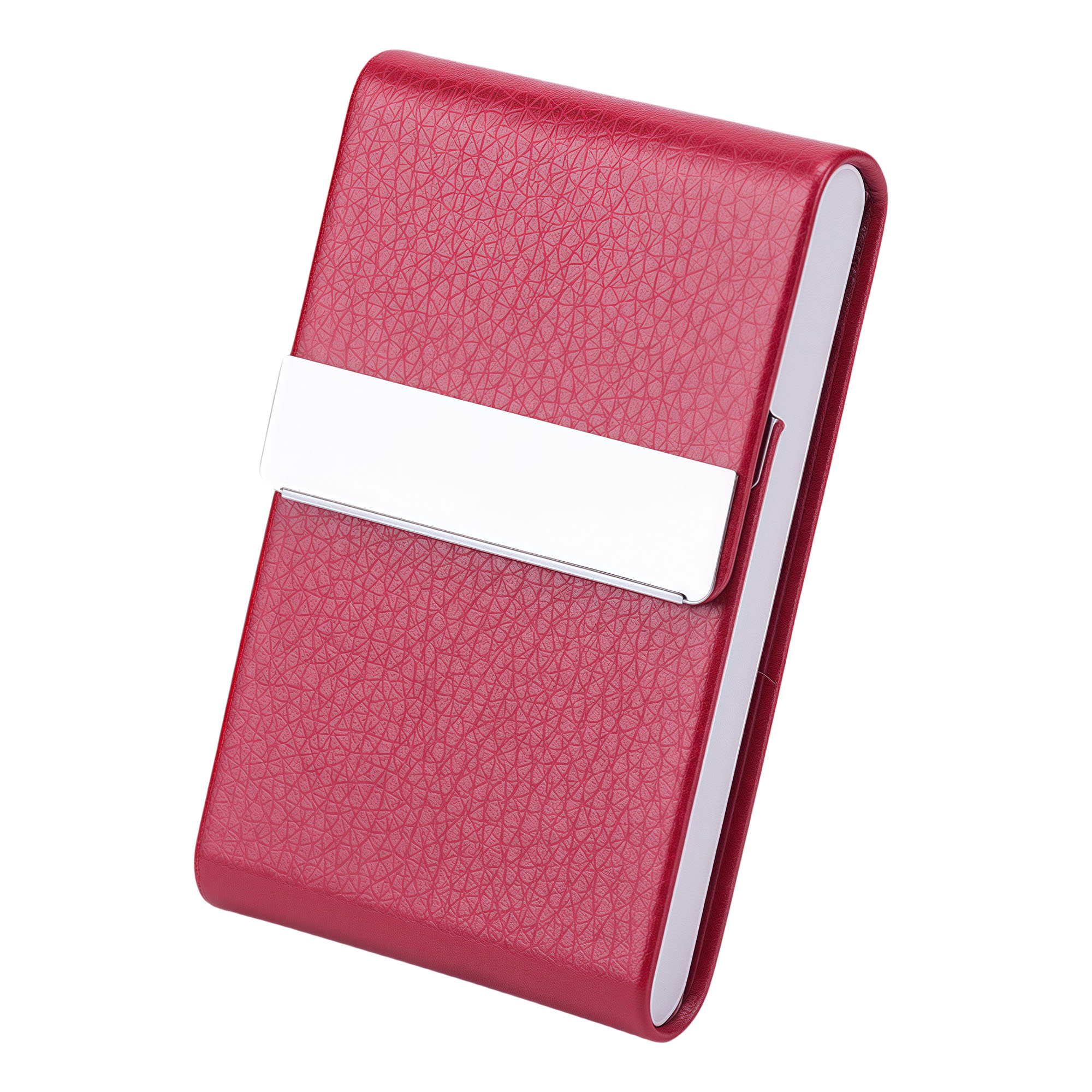 PU Leather Magnetic Cigarette Case for Men 8