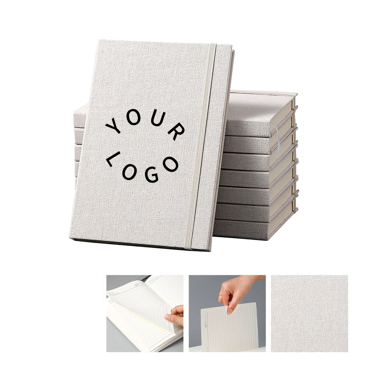 Custom A5 Notebook with Linen Cover for Corporate Gifts 1