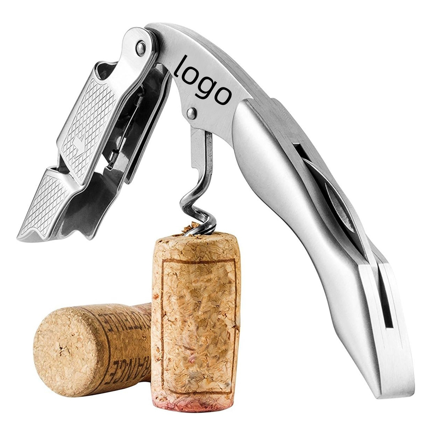 Stainless Steel 3-in-1 Wine and Beer Opener with Knife 2