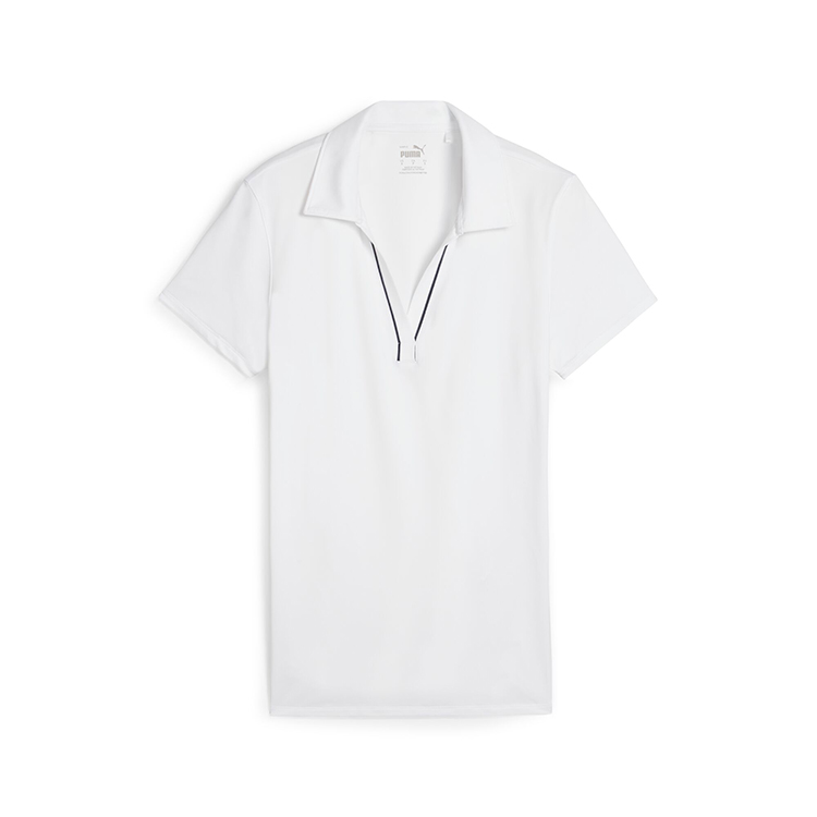Puma Ladies Cloudspun Piped Short Sleeve Polo 9