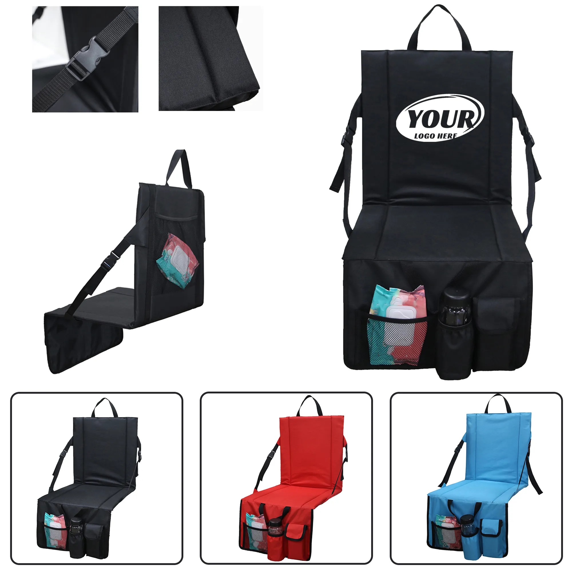 Portable Stadium Cushion With Mesh Bag