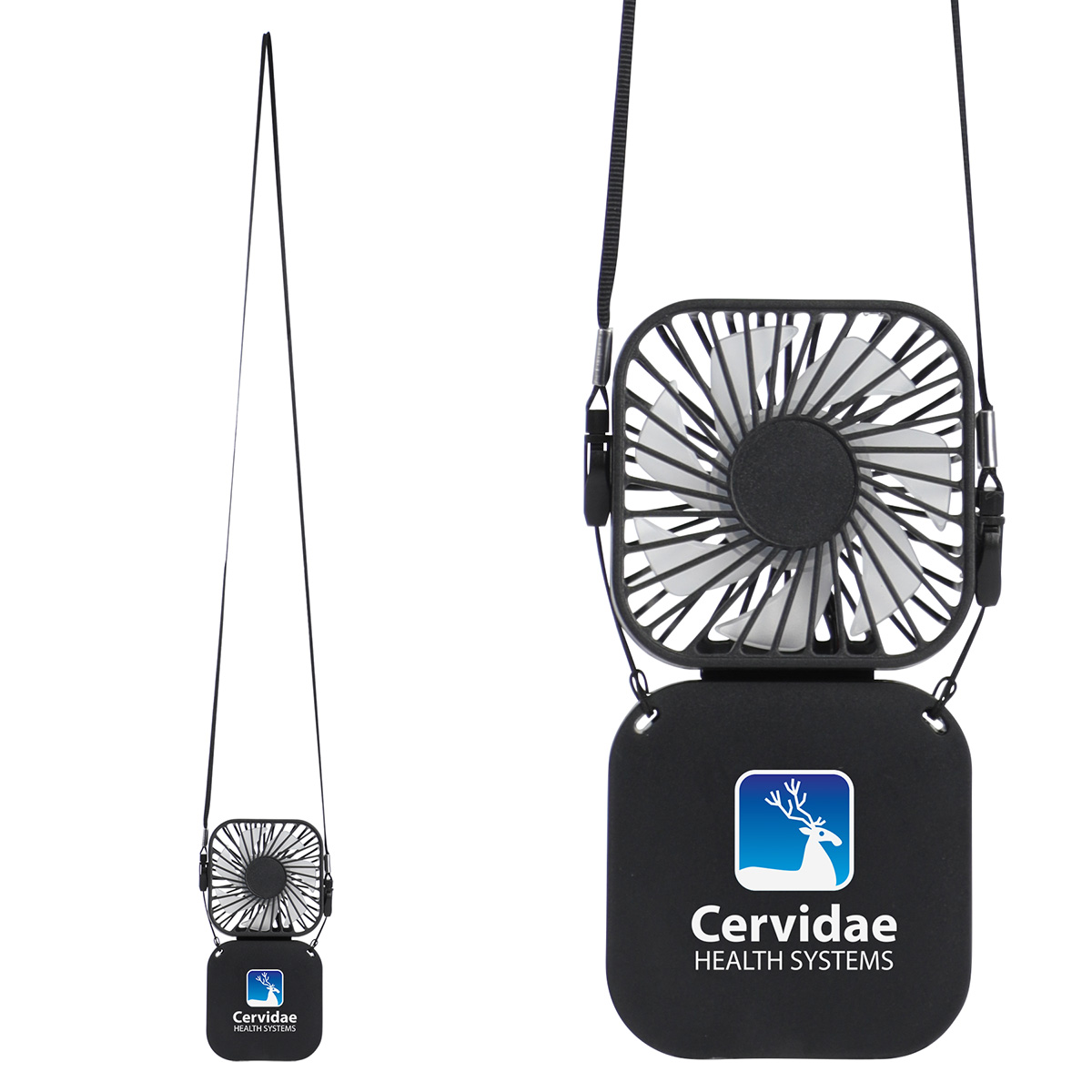 Whirlwind Mini Folding Rechargeable Fan with Lanyard 23
