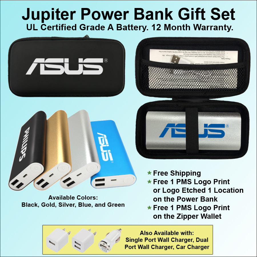 Jupiter Power Bank in Zipper Wallet 14000 mAh