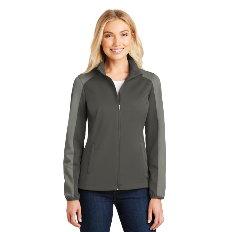 Port Authority Women's Active Colorblock Soft Shell Jacket. 16