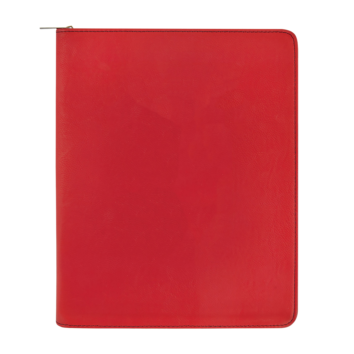9" x 12" Leatherette Red Portfolio with Zipper 3