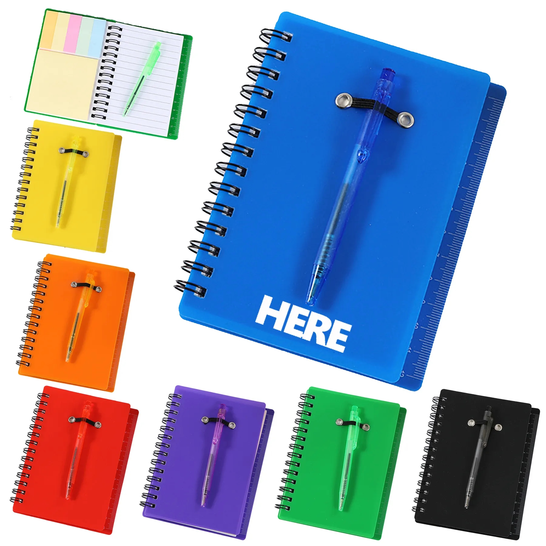 Spiral Notebook Steno Pocket Notepad With Pen
