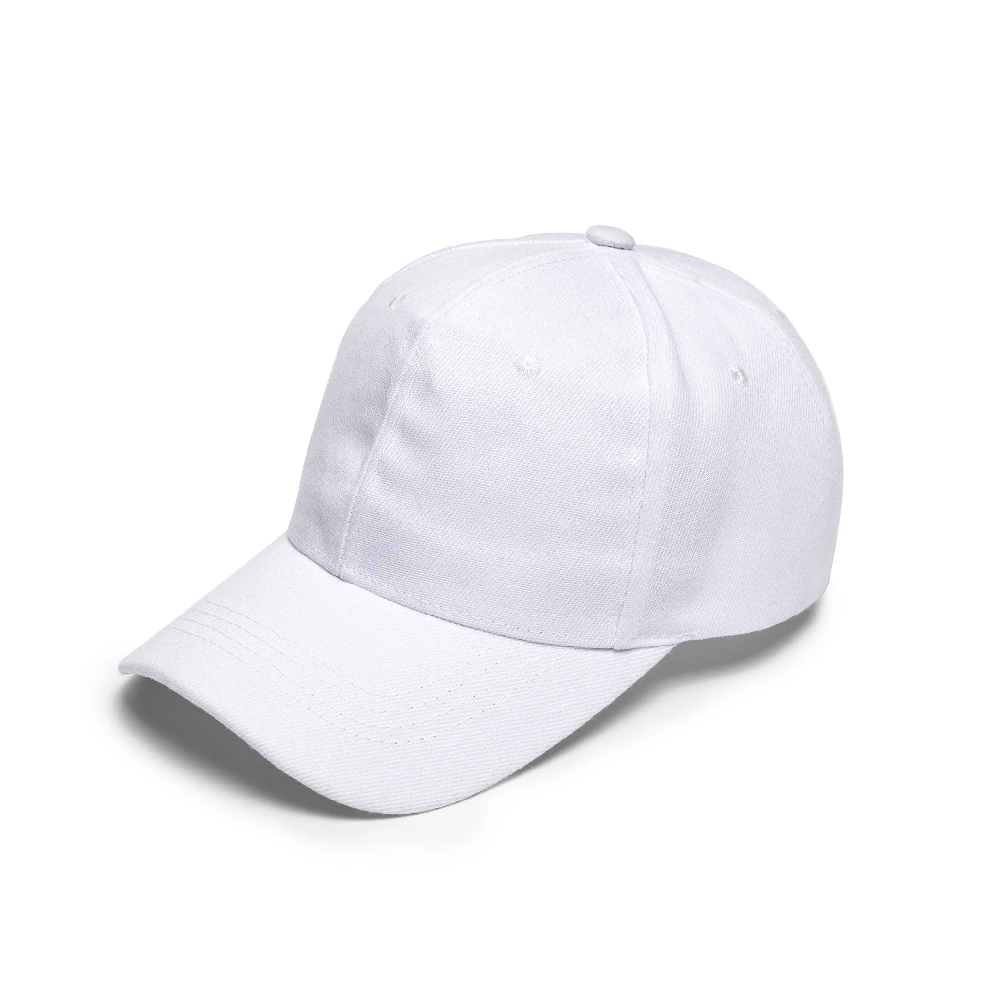 Promo Poly-Cotton 6 Panel Velcro Strap Baseball Cap 8