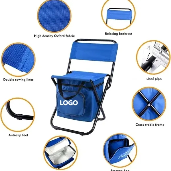 Portable Fishing Chair With Cooler Bag 6