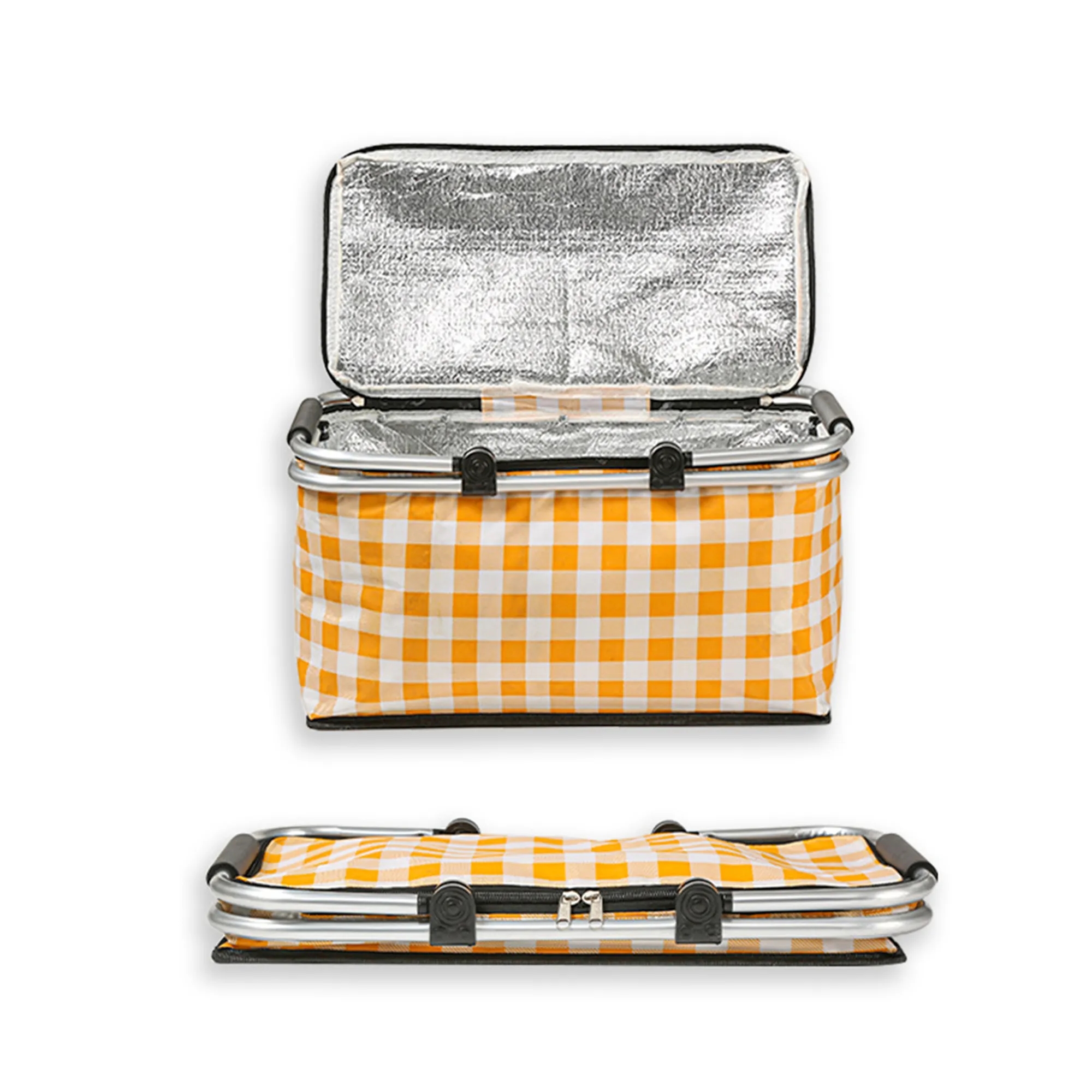 Outdoor Folding Insulated Refrigerated Picnic Basket 2