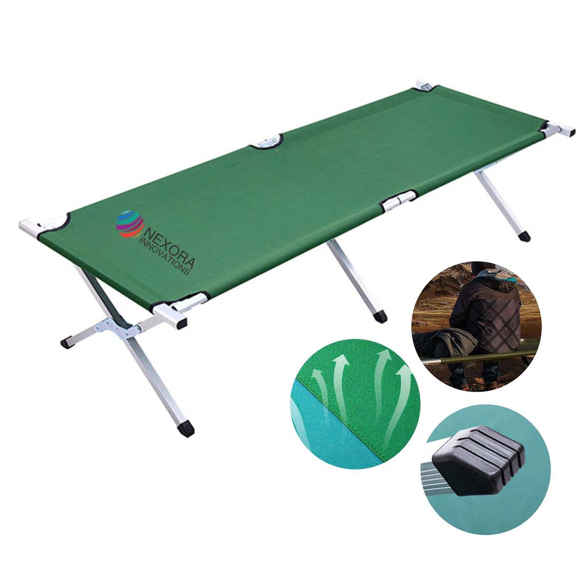 Portable Camping Cot with X Frame Design 3
