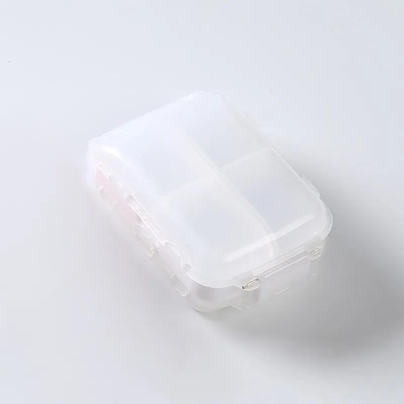 Portable plastic 3 layer medicine case travel pill box 5