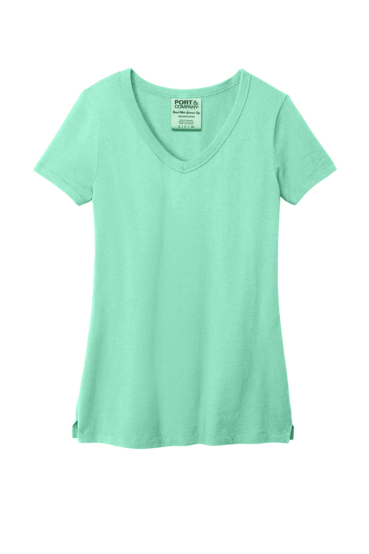 Port & Co Women's Beach Wash Garment-Dyed V-Neck Tee LPC099V 18