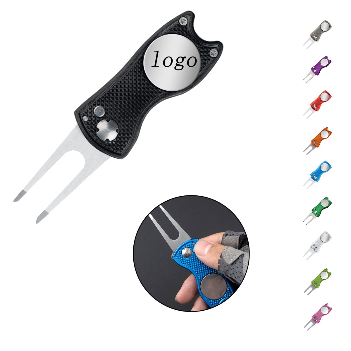 Customizable Stainless Steel Golf Divot Repair Tool 1