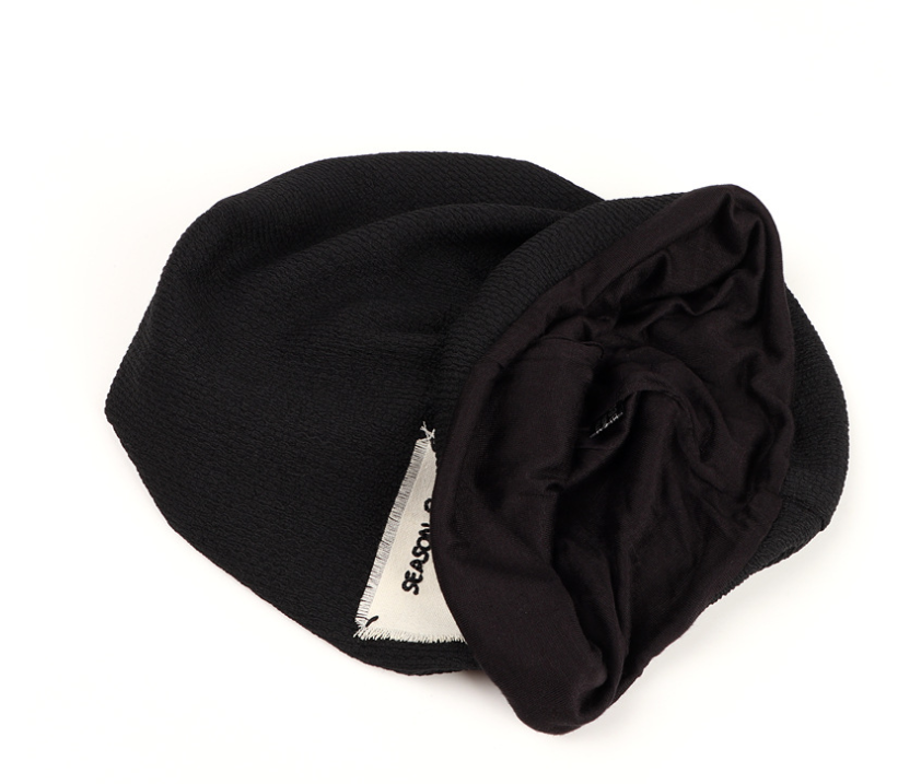 Warm Cotton Sleeve turban cap 12