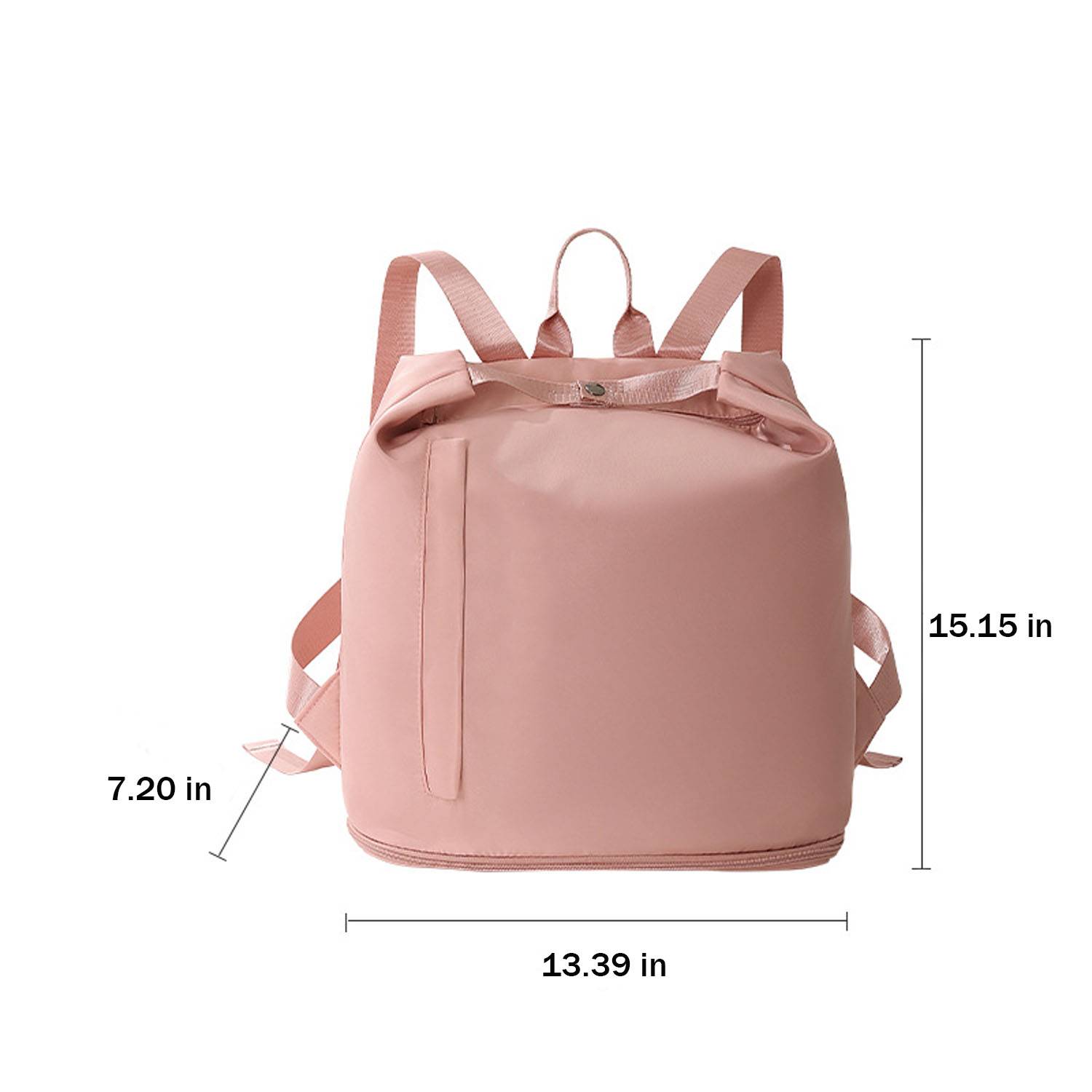 Compact Waterproof Polyester Gym Backpack Shoe Compartment 5