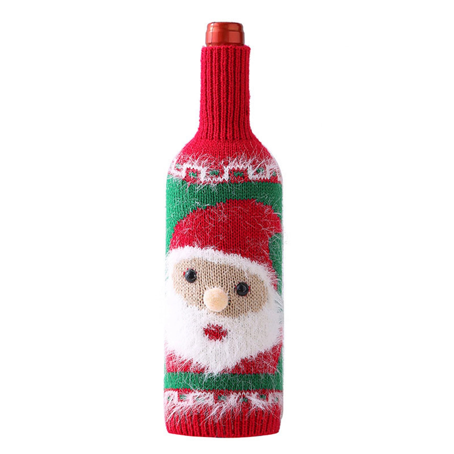 Knitted Christmas Wine Bottle Covers 2