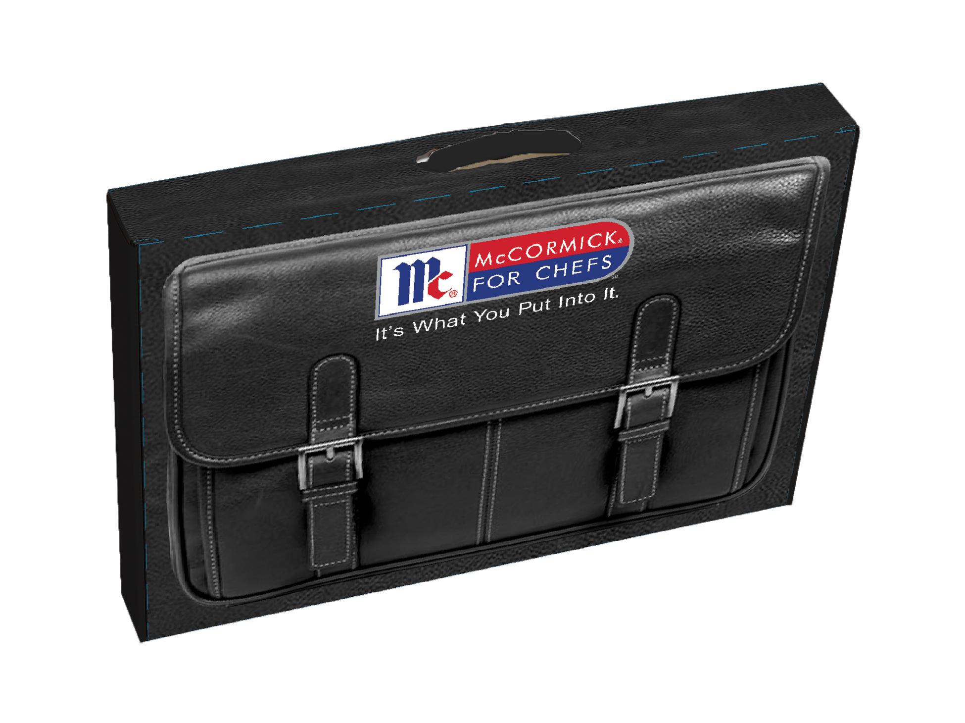 19" X 12 7/8" X 2" - E-Flute Tuck Box with Handle 1