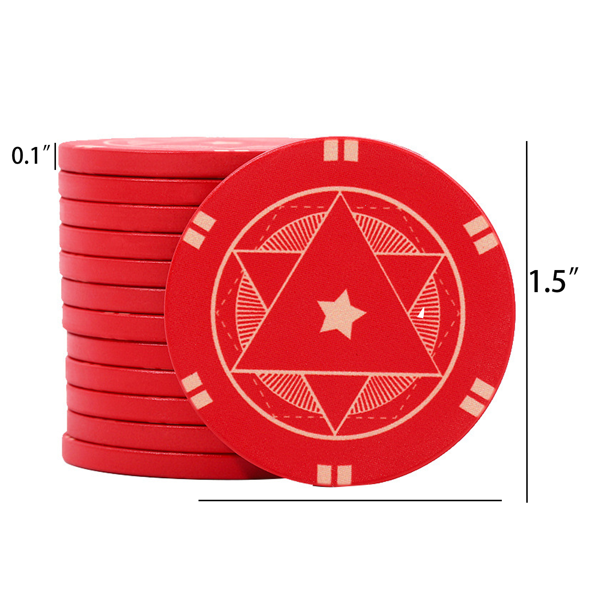 MOQ 100 Customizable Ceramic Poker Chips for Games 3