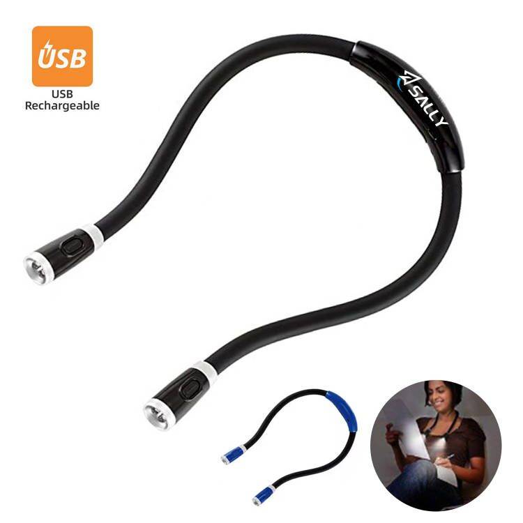 Rechargeable Neck Reading Led Book Light 2
