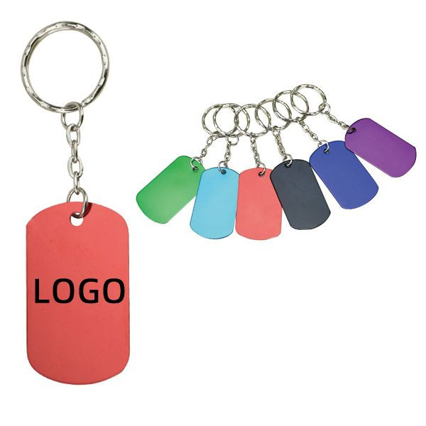 Aluminum Dog Tag W/ Key Chain 4