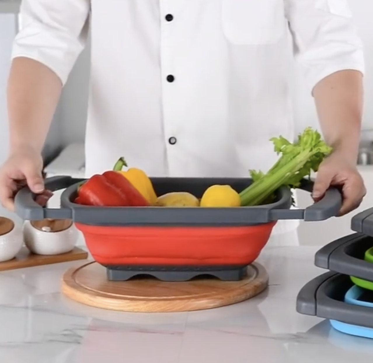 The Sink Vegetable/Fruit Strainer Basket with Extendable Handles 17