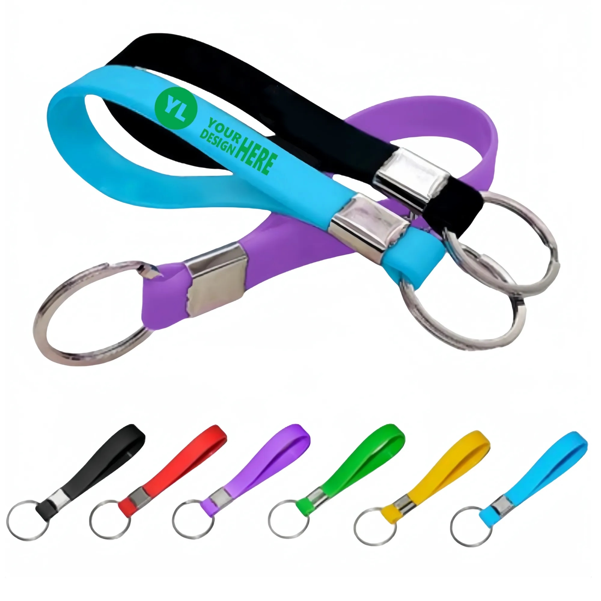 Silicone Wristband Keychain