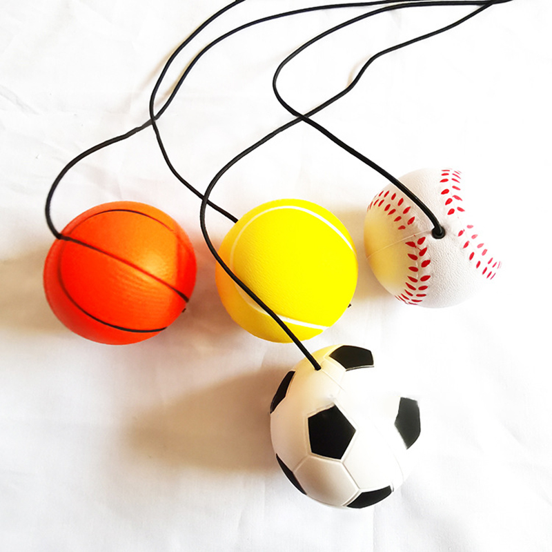 Foam Rebound Ball Stress Reliever with Wristband 2