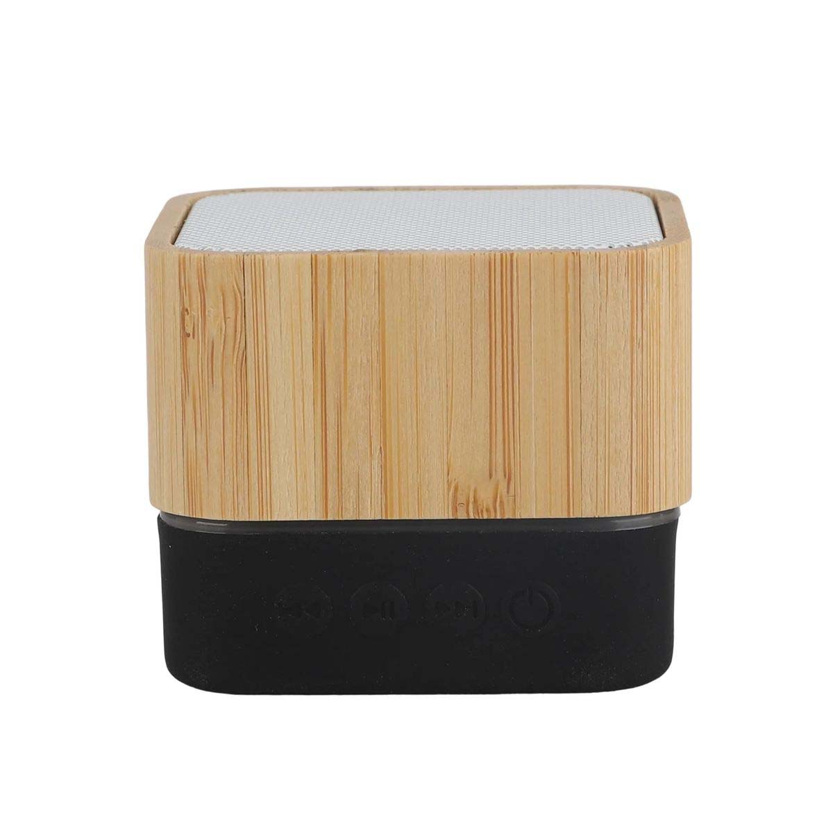 Compact Bamboo Bluetooth Speaker with TF Playback 6