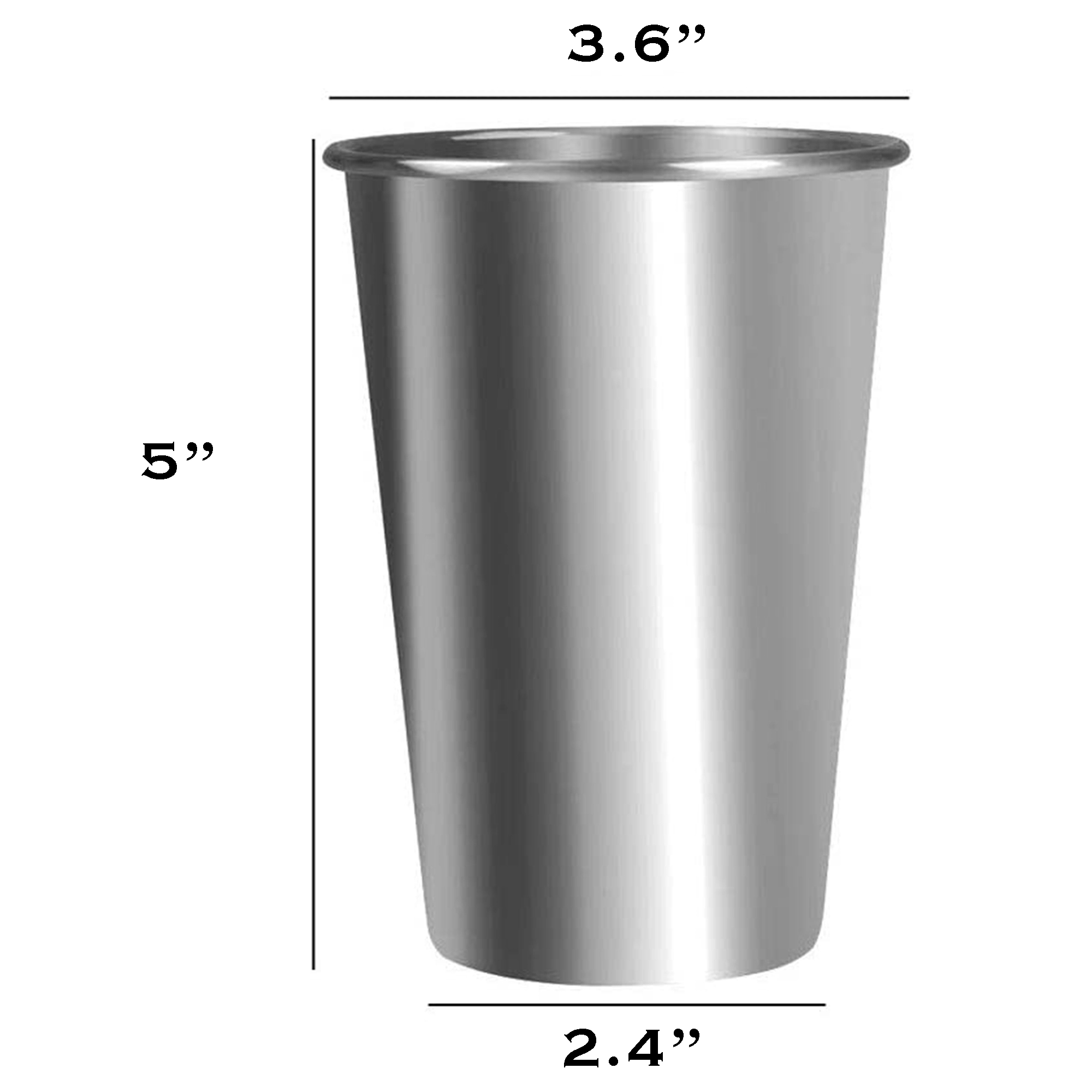 Stainless Steel Tumbler Pint Camping Cup MOQ50 2