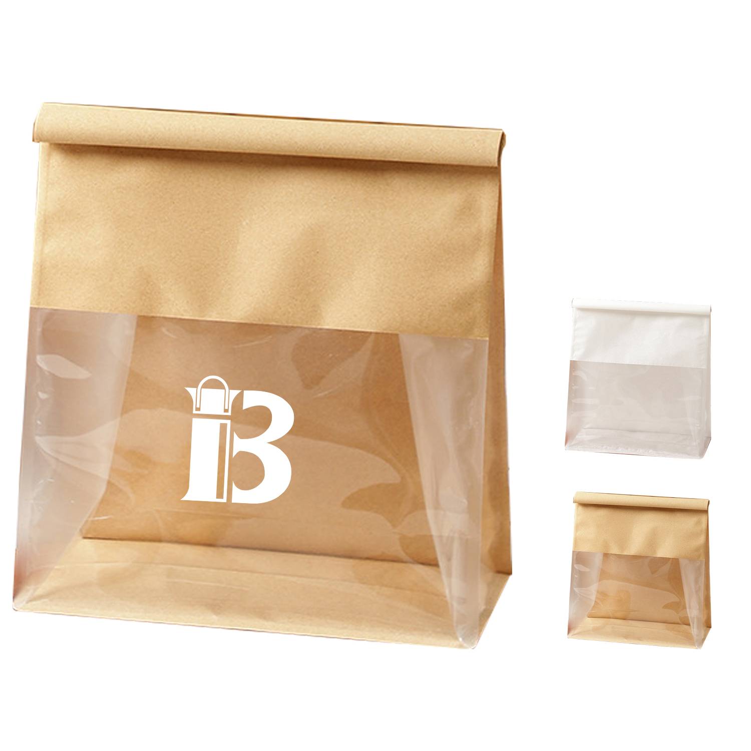 8.6inch Large Bread Bags with Tin Tie W/ Clear Window 2