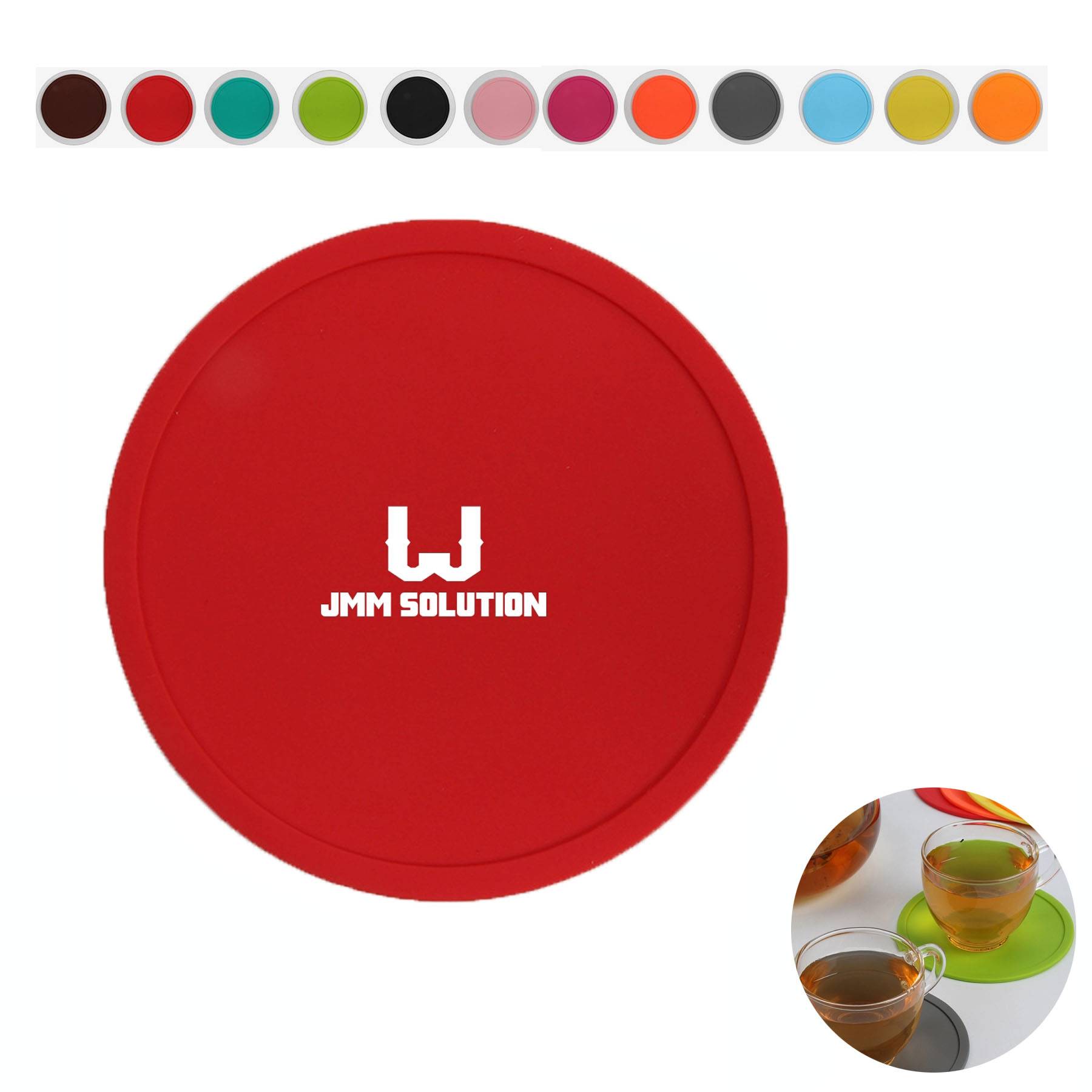 Non-Slip Silicone Drink Coasters 2