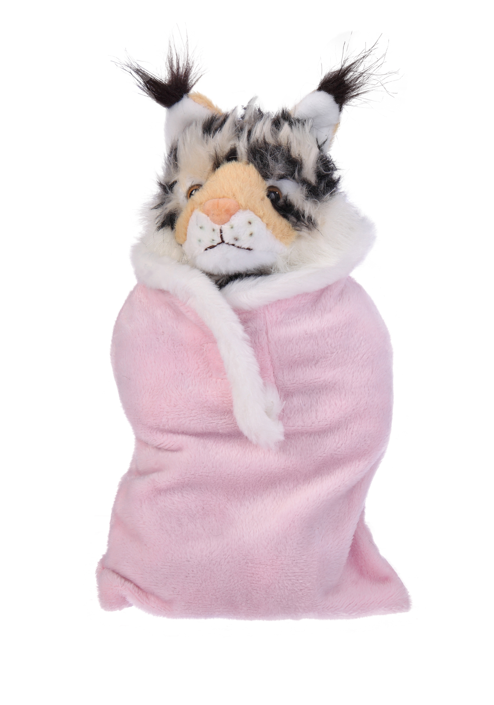 Soft Plush Wild Cat (Lynx) in Baby Sleep Bag Stuffed Animal 3