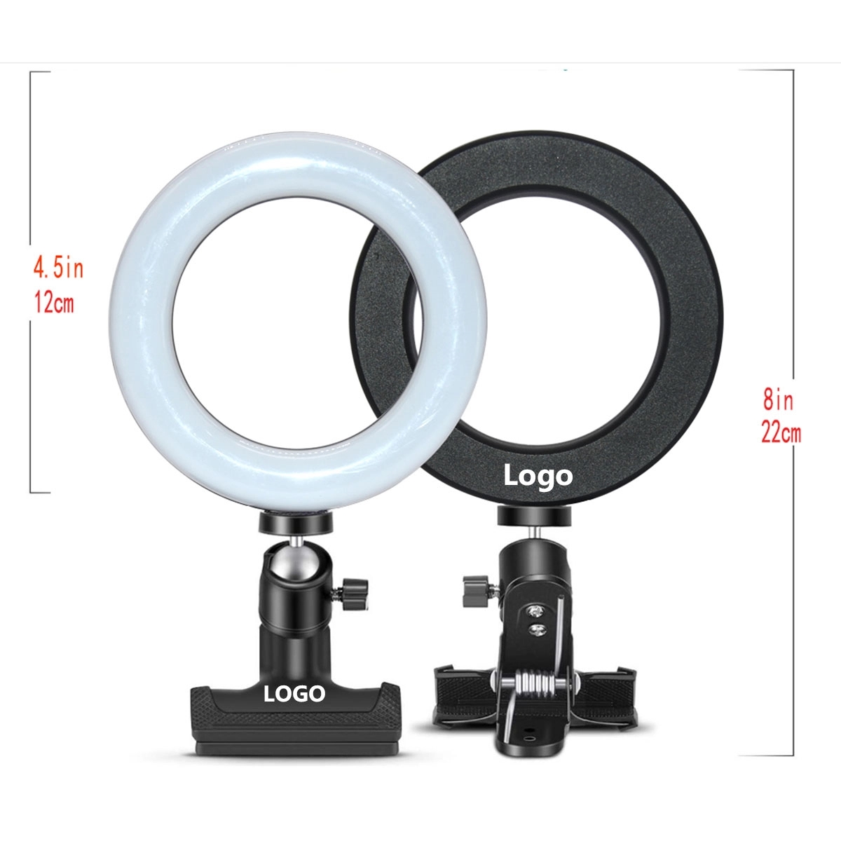 Selfie Ring Light with Clamp Mount for Desk And Laptop 4
