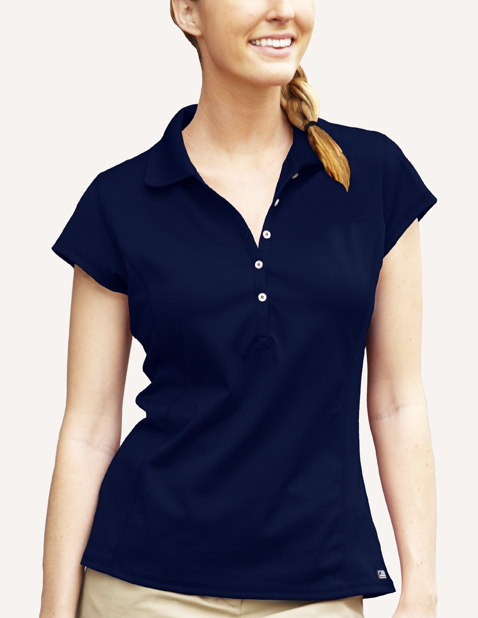 Ladies' Galactic Micro Pique Solid Polo Shirt 8