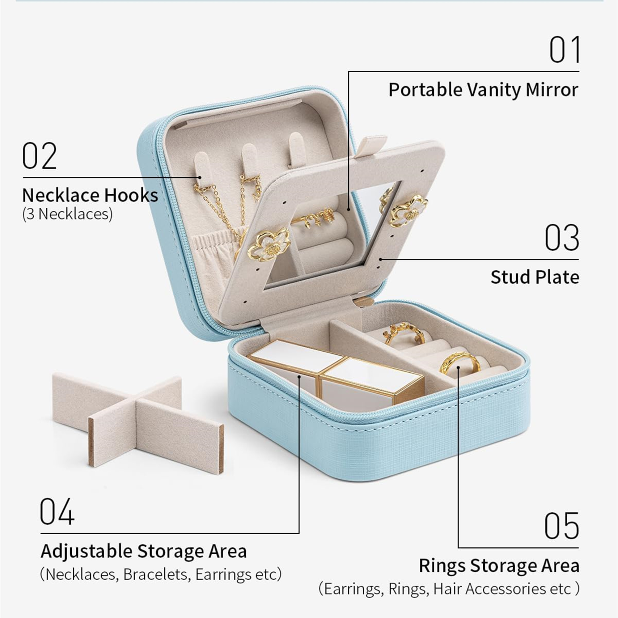 Small Travel Jewelry Organizer 3