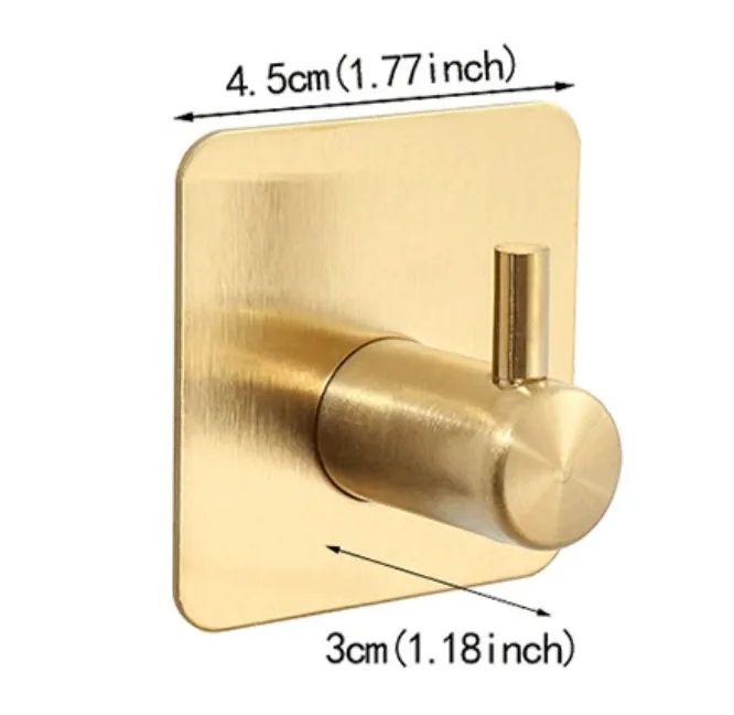 Stainless Steel Adhesive Wall Hook 2