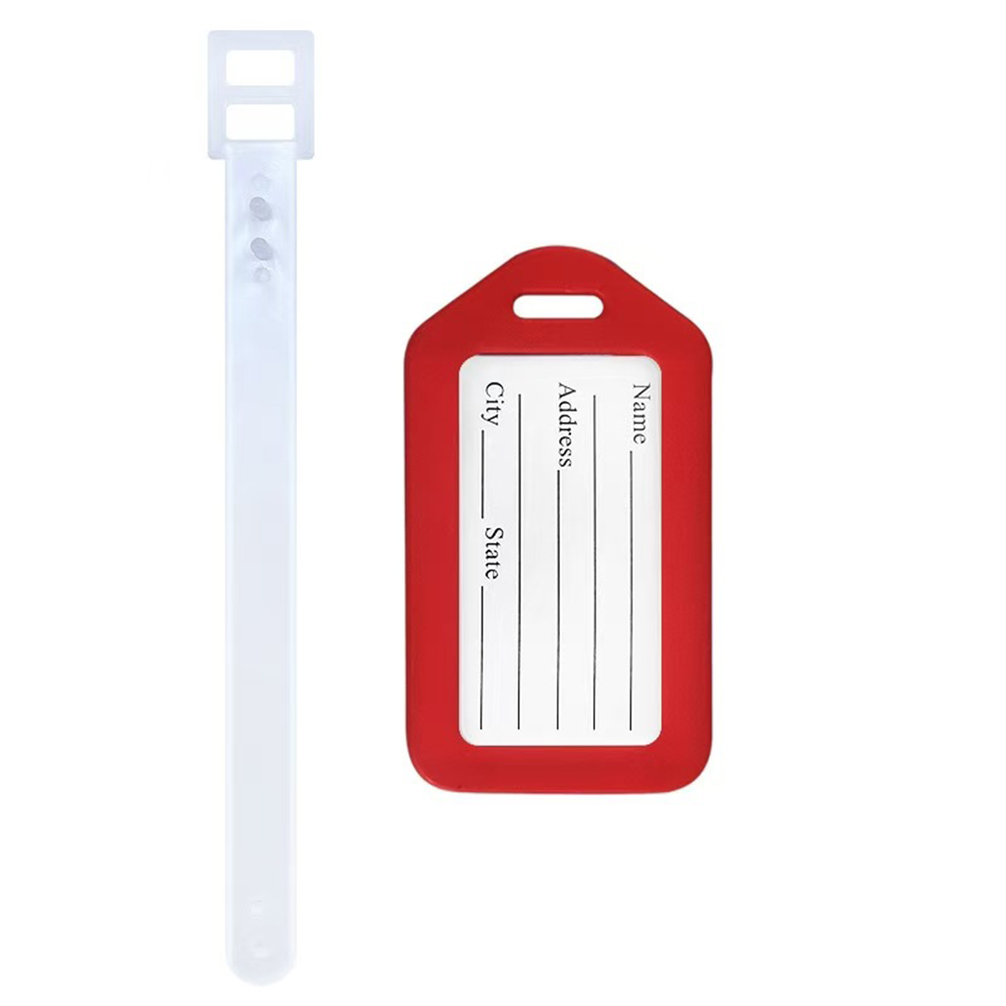Durable Plastic Luggage Tag With ID Card 11