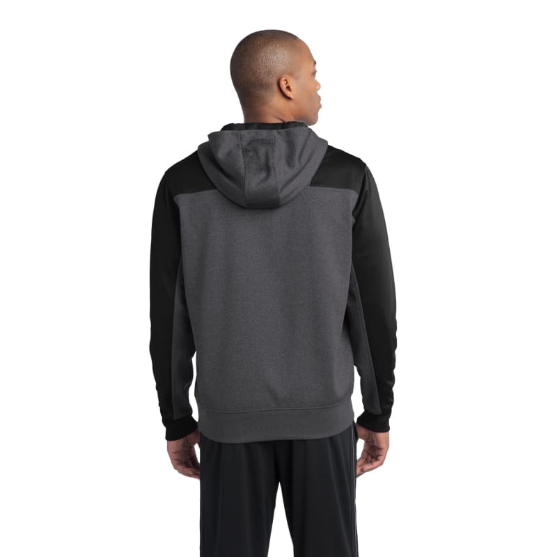Sport-Tek Tech Fleece Colorblock 1/4-Zip Hooded Sweatshirt. 16