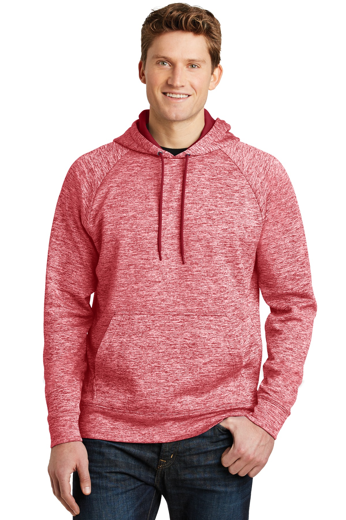 Sport-Tek PosiCharge Electric Heather Fleece Hooded Pullover. ST225, custom hoodie or sweatshirt with logo imprint 11