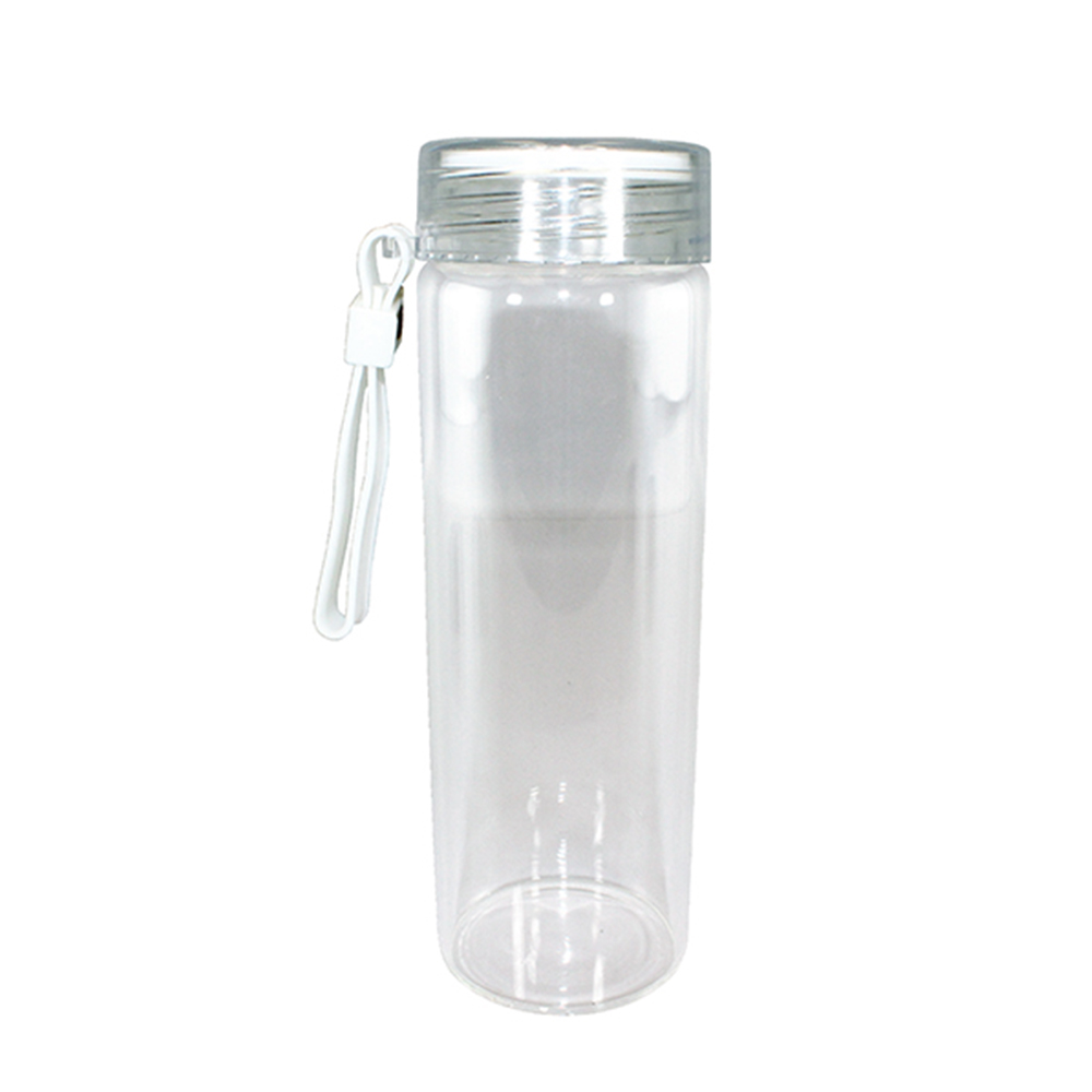 20 oz. Durable Clear Glass Bottle with Screw on Lid 4