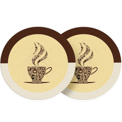 PVC Custom Cup Pad - 4" D 2