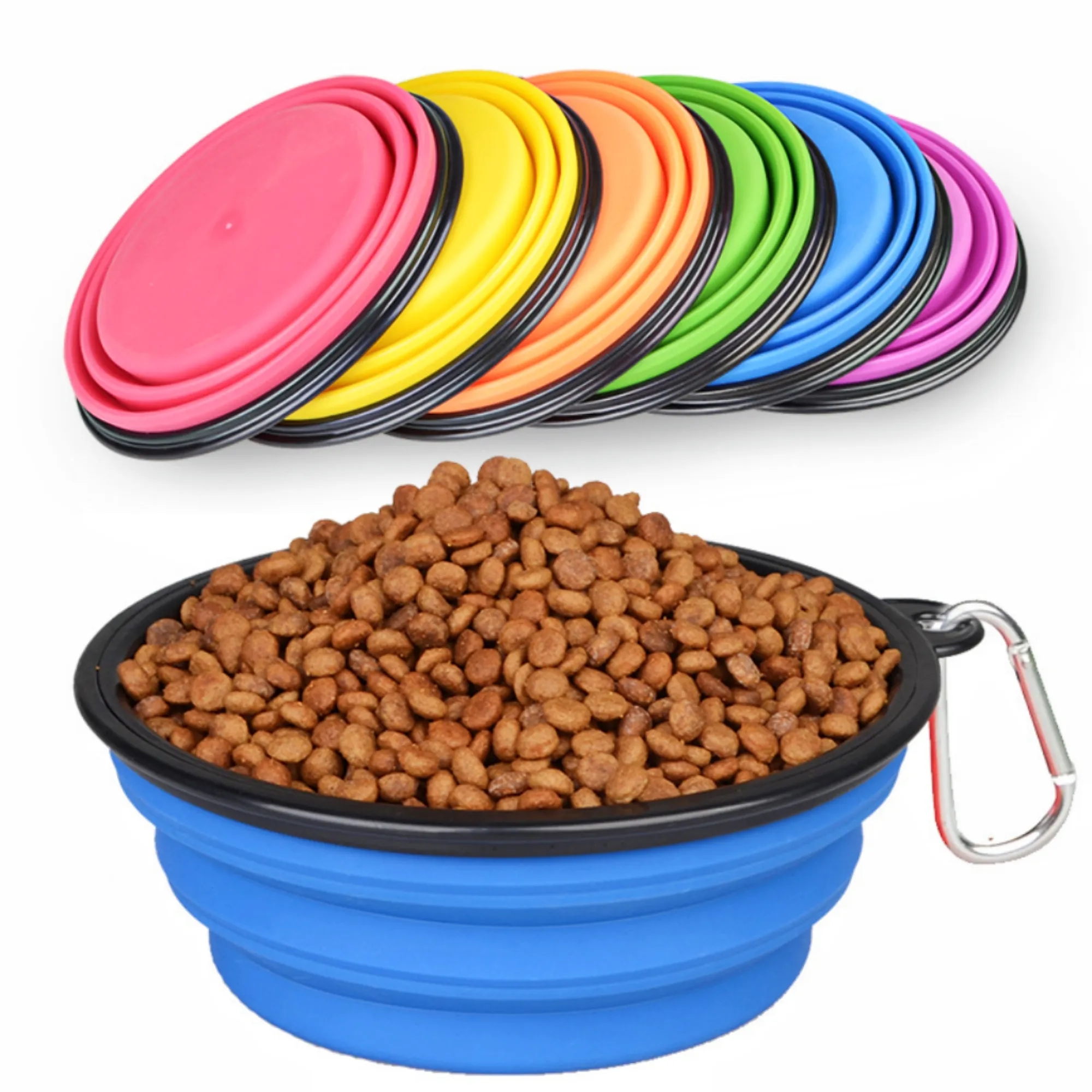12 OZ Collapsible Pet Bowl With Carabiner 3