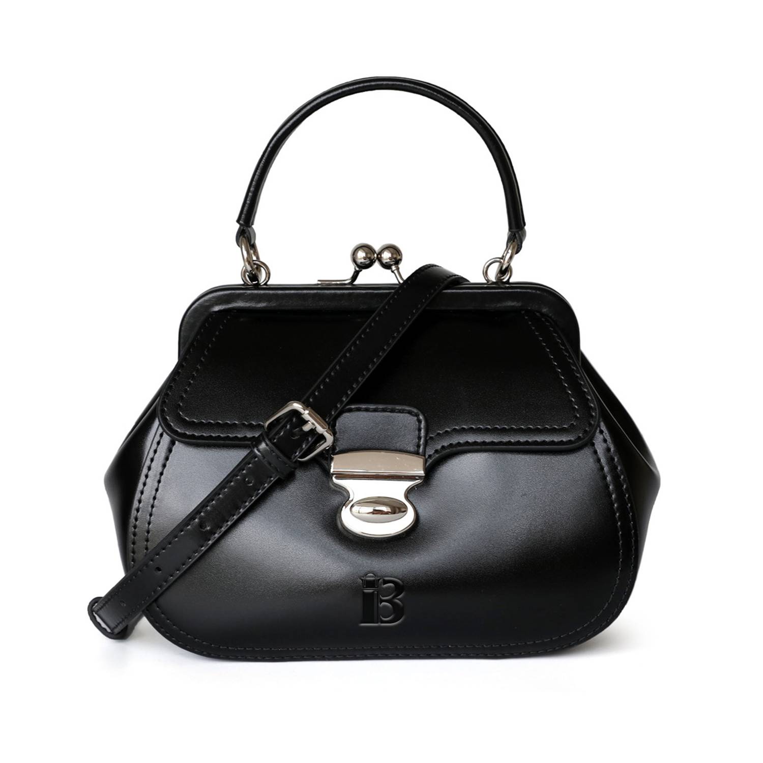 PU Leather Clasp Closure Crossbody Bag 3