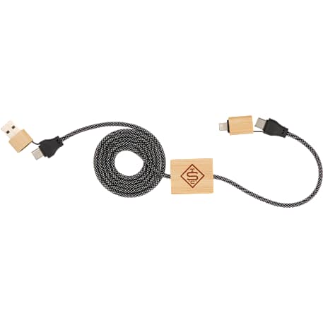 FSC® 100% Bamboo 5-in-1 100W Laptop Charging Cable 44