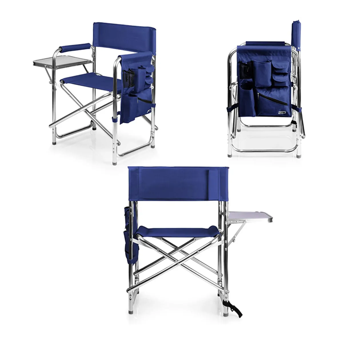 Deluxe Lightweight Folding Directors Chair With Side Table 7