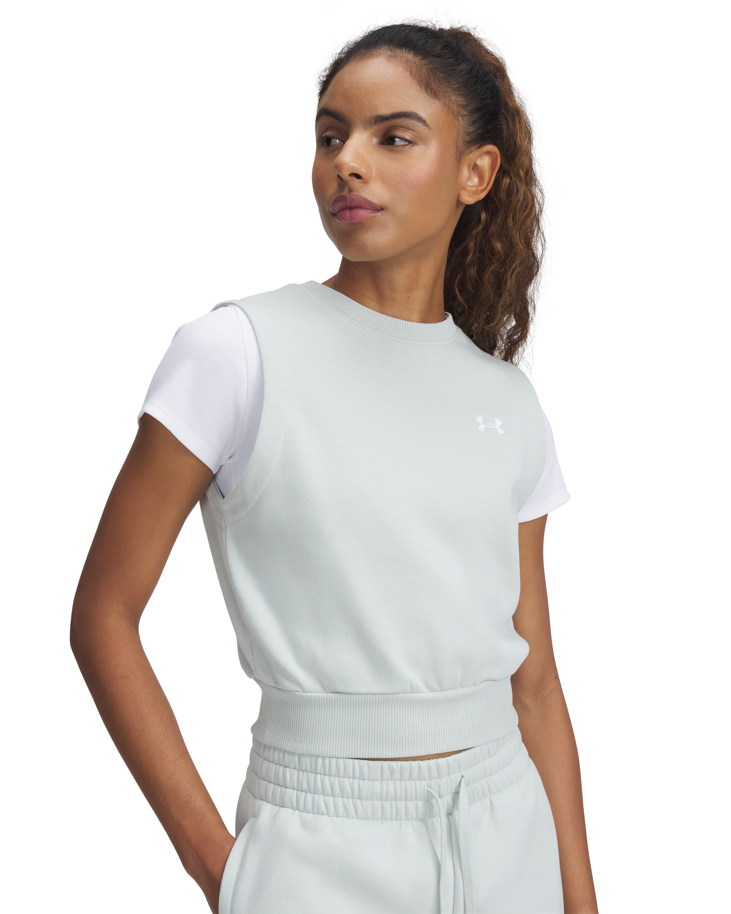 UA Rival Fleece Women's Sleeveless 2